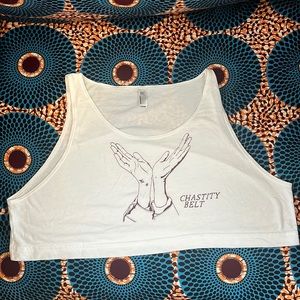 Chastity Belt (band) American Apparel Crop Top OS